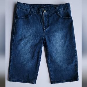 Bandolino Blu Riley Bermuda Jean Shorts | Women's Size 2P | Blue Denim